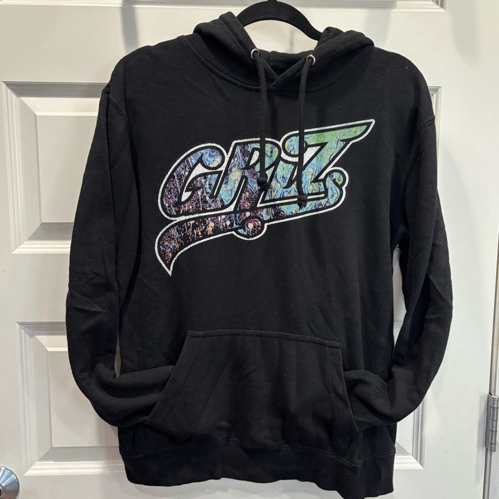 Black Oversized Long Sleeve Sweatshirt griz